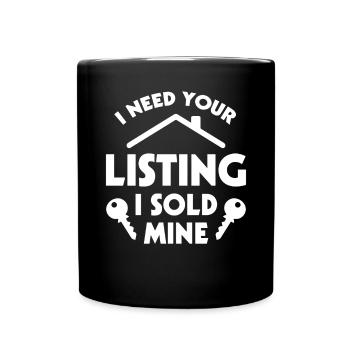 Real Estate Agent Real Estate Agent Gift - Full Colour Mug - black - Front