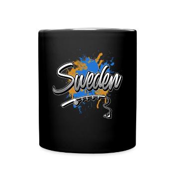 Pêche à la ligne en Suède - Mug uni - noir - Devant