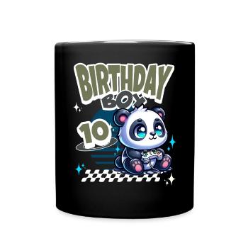 10e anniversaire Enfants Anniversaire Gaming Panda - Mug uni - noir - Devant