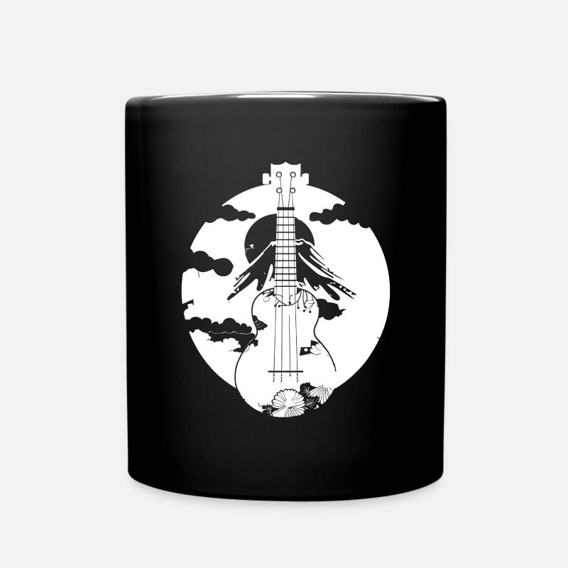 Ukulele Grafik - Tasse einfarbig - Schwarz