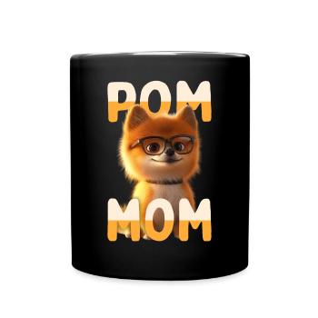 Pom Mom Pomeranian Mommy Spitz Mom Mother's Day Mom - Full Colour Mug - black - Front