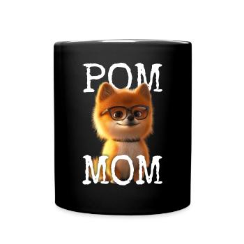 Pom Mom Pomeranian Mommy Spitz Mom Mother's Day Mom - Full Colour Mug - black - Front