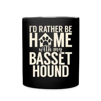 Basset Hound Gifts - Tasse einfarbig - Schwarz - Vorne