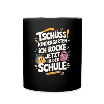Goodbye Kindergarten - School Enrollment - Full Colour Mug - black - Front