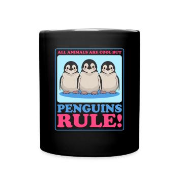 Penguin Baby Funny Penguins Gift - Full Colour Mug - black - Front