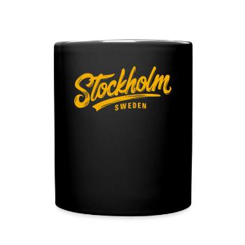 Stockholm Sweden Souvenir - Full Colour Mug - black - Front