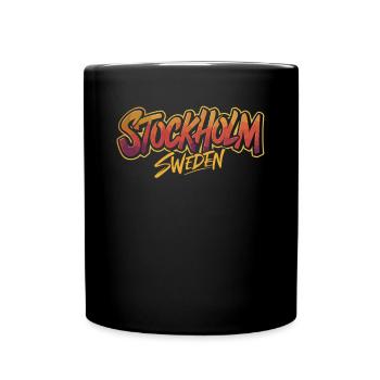 Stockholm Suède Souvenir Design - Mug uni - noir - Devant