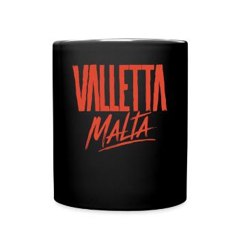Valletta Malta Souvenir Reminder - Full Colour Mug - black - Front