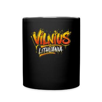 Vilnius Lituanie Souvenir - Mug uni - noir - Devant