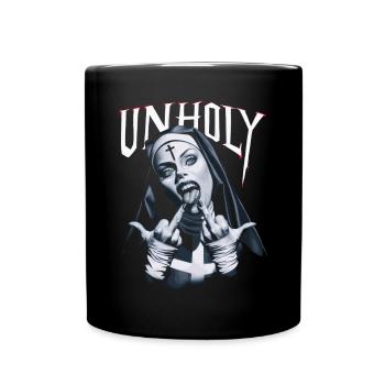 Provokant und Ausdrucksstark – Rebellische Mode - Tasse einfarbig - Schwarz - Vorne