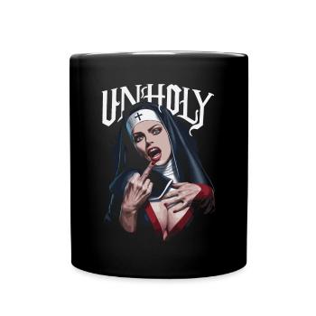 Provokant und Ausdrucksstark – Rebellische Mode - Tasse einfarbig - Schwarz - Vorne