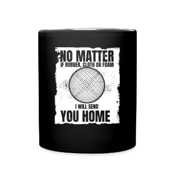 Ich schicke dir Home Game Prisonball Teamplayer - Tasse einfarbig - Schwarz - Vorne