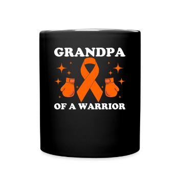 leukemia awareness blood cancer fight - Full Colour Mug - black - Front