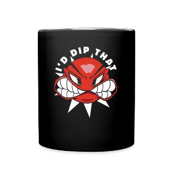 Ich würde den Völkerball von Prisonball Team Game Player eintauchen - Tasse einfarbig - Schwarz - Vorne