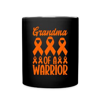 leukemia awareness blood cancer fight - Full Colour Mug - black - Front