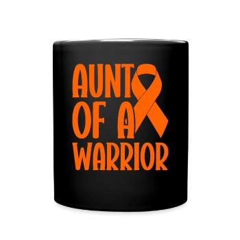 leukemia awareness blood cancer fight - Full Colour Mug - black - Front