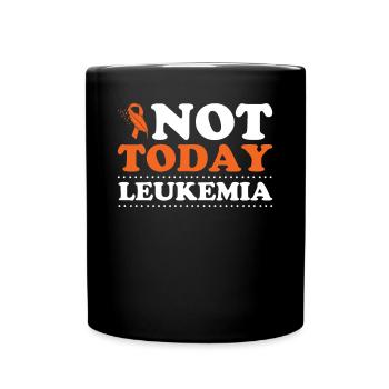 leukemia awareness blood cancer fight - Full Colour Mug - black - Front