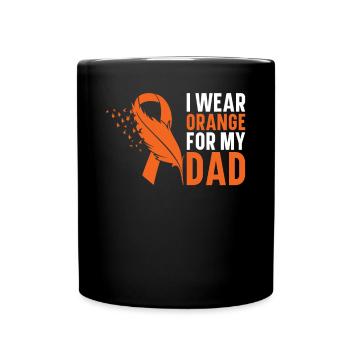 leukemia awareness blood cancer fight - Full Colour Mug - black - Front