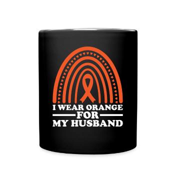 schwleukemia awareness blood cancer fight - Full Colour Mug - black - Front