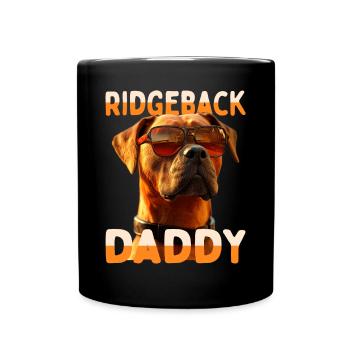 Rhodesian Ridgeback Daddy Dogs Papa Fête des Pères Papa - Mug uni - noir - Devant