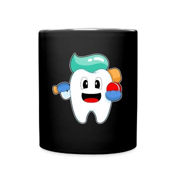 Tooth Cricket Cricket Bat - Mug uni - noir - Devant