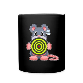 Cible de fléchettes de souris - Mug uni - noir - Devant