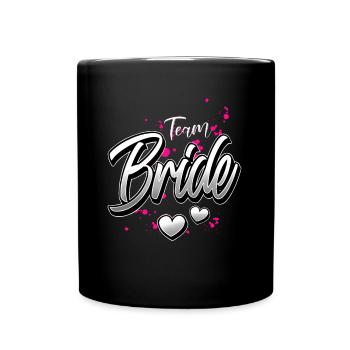 Team Bride Hen Party - Full Colour Mug - black - Front