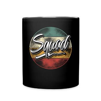 Squad - Tasse einfarbig - Schwarz - Vorne