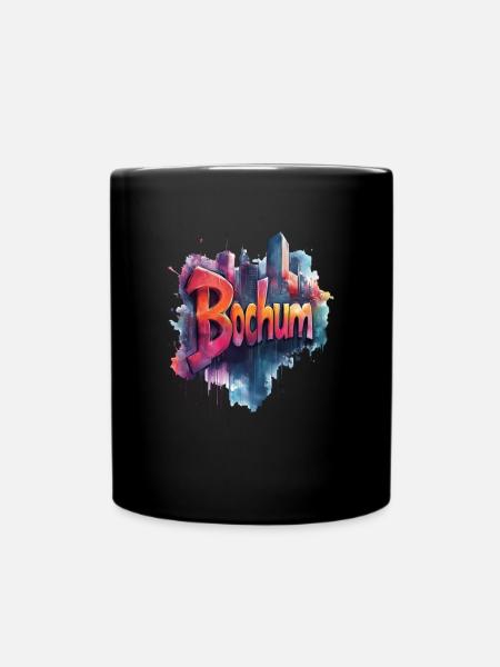 Bochum - Tasse einfarbig - Schwarz