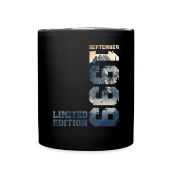 25. Geburtstag Original September 1999 Jahrgang 99 - Tasse einfarbig - Schwarz - Vorne