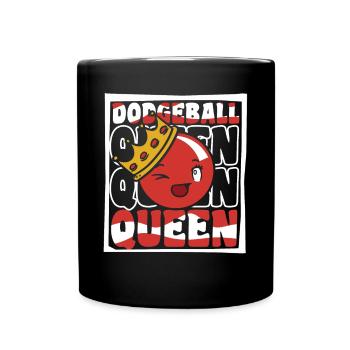 Völkerball Queen Team Spiel Prisonball Spieler - Tasse einfarbig - Schwarz - Vorne