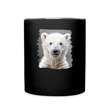 Polar Bear Eisbären Eisbär - Tasse einfarbig - Schwarz - Vorne