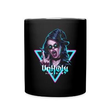 Provokant und Ausdrucksstark – Rebellische Mode - Tasse einfarbig - Schwarz - Vorne