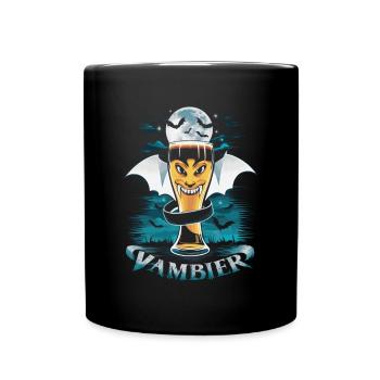 Vambier – The Thirst of Nightlife - Full Colour Mug - black - Front