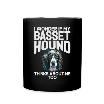 Cadeaux Basset Hound - Mug uni - noir - Devant