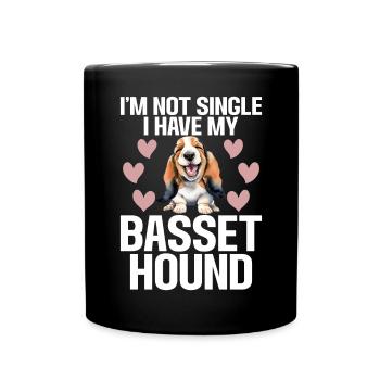 Cadeaux Basset Hound - Mug uni - noir - Devant