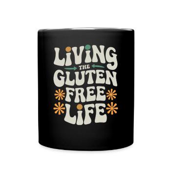 Leben Das Glutenfreie Leben - Tasse einfarbig - Schwarz - Vorne