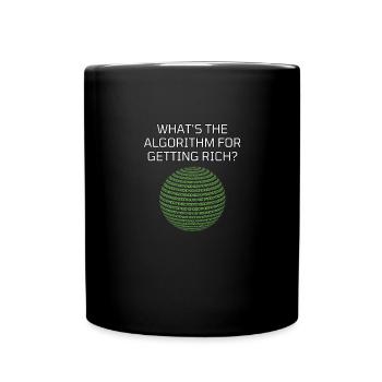 Quel est l’algorithme pour devenir riche ? Drôle - Mug uni - noir - Devant