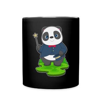 Panda Wizard Wand - Full Colour Mug - black - Front