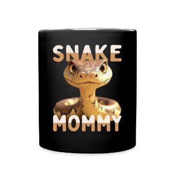 Snake Mommy Mom Snake Mother's Day Snakes Mom - Full Colour Mug - black - Front