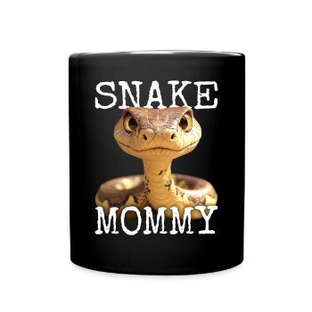 Snake Mommy Mom Snake Mother's Day Snakes Mom - Full Colour Mug - black - Front