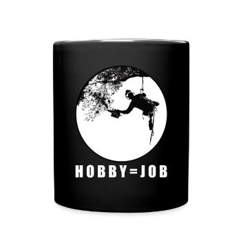 Baumpfleger Baumpflege - mein Beruf ist mein Hobby - Tasse einfarbig - Schwarz - Vorne