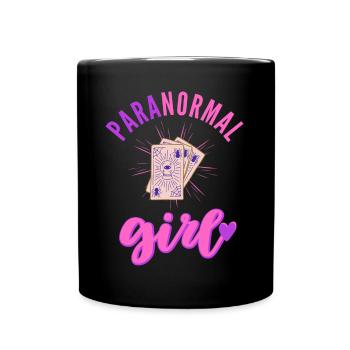 Paranormal Girl Ghost Hunter Untersuchung - Tasse einfarbig - Schwarz - Vorne