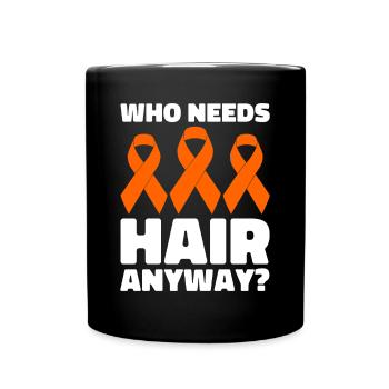 leukemia awareness blood cancer fight - Full Colour Mug - black - Front