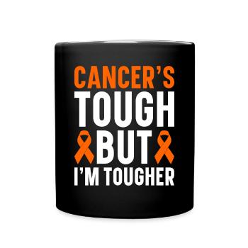 leukemia awareness blood cancer fight - Full Colour Mug - black - Front