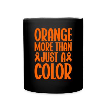 leukemia awareness blood cancer fight - Full Colour Mug - black - Front