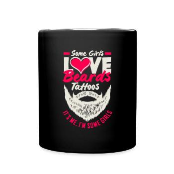 Soins de la barbe Beard Lover Hommes Barbe - Mug uni - noir - Devant