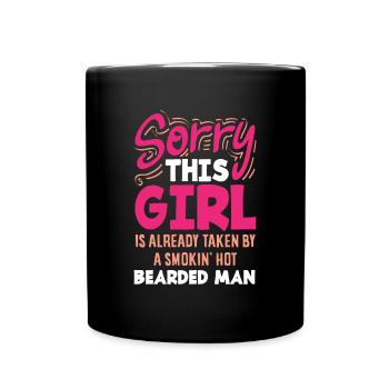 Bartpflege Bart Liebhaber Männer Bart - Tasse einfarbig - Schwarz - Vorne