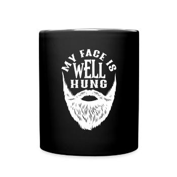 Bartpflege Bart Liebhaber Männer Bart - Tasse einfarbig - Schwarz - Vorne