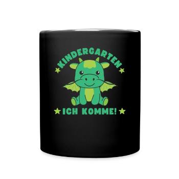 Maternelle Je viens Maternelle Enfant Dragon - Mug uni - noir - Devant